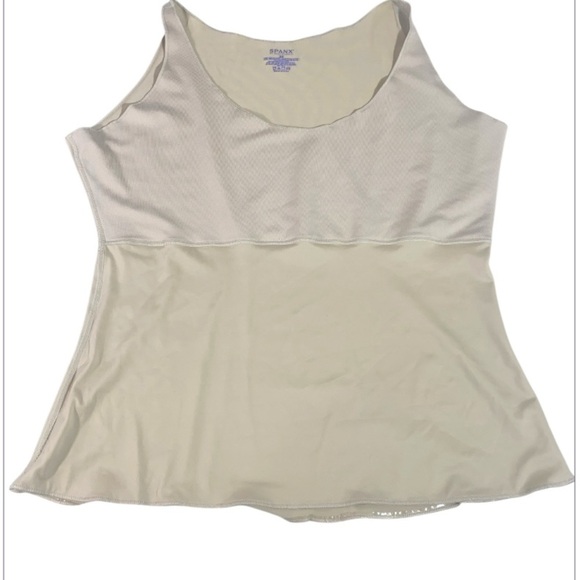 Spanx by Sara Blakely 2X Beige Shaping Tank Top Cami Smoothing Control - Picture 1 of 5